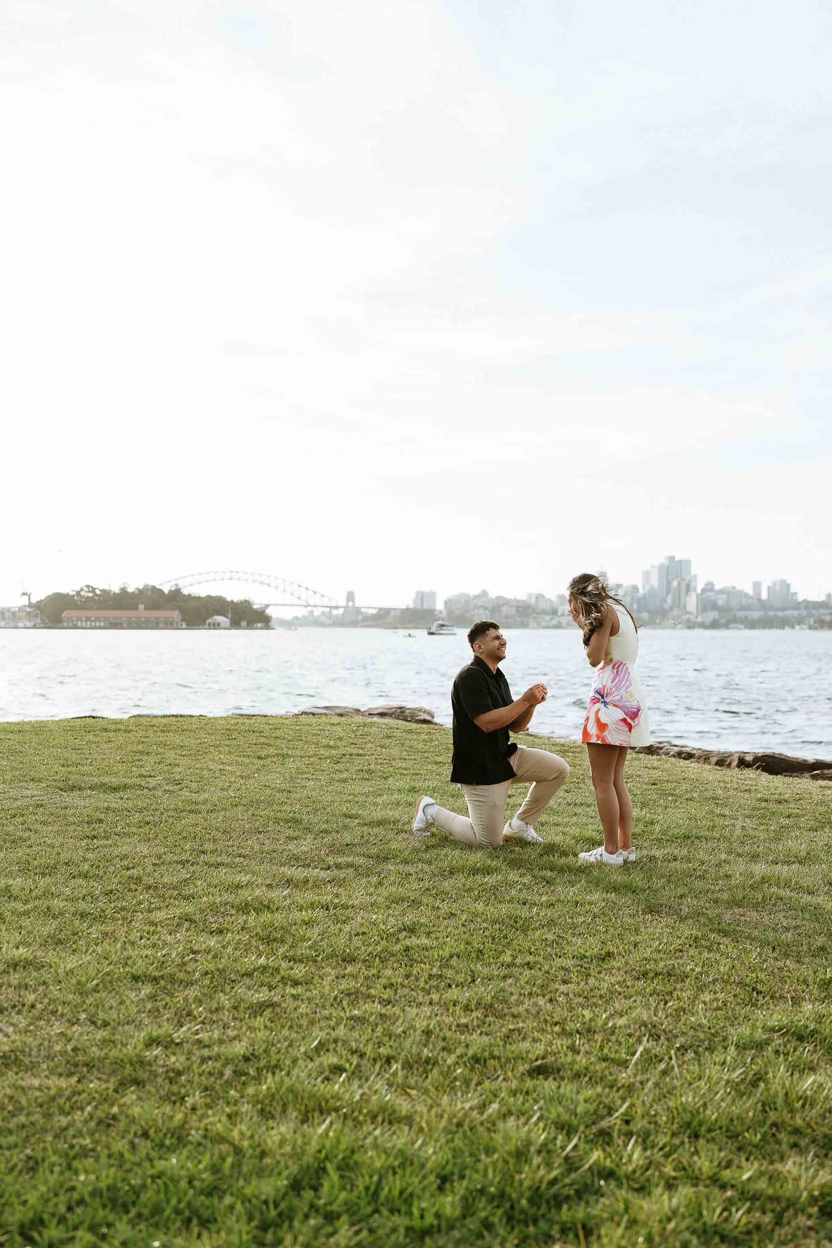 Youhan and Sydney’s Private Proposal at Clark Island | Sydney Harbour Engagement Photography