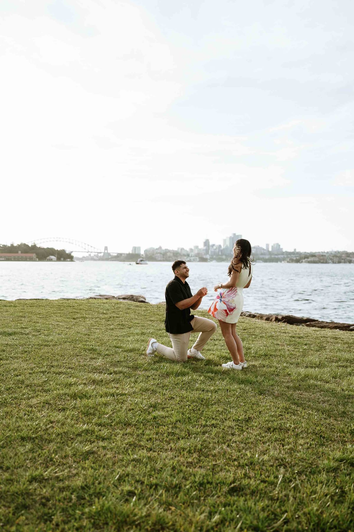 Youhan and Sydney’s Private Proposal at Clark Island | Sydney Harbour Engagement Photography