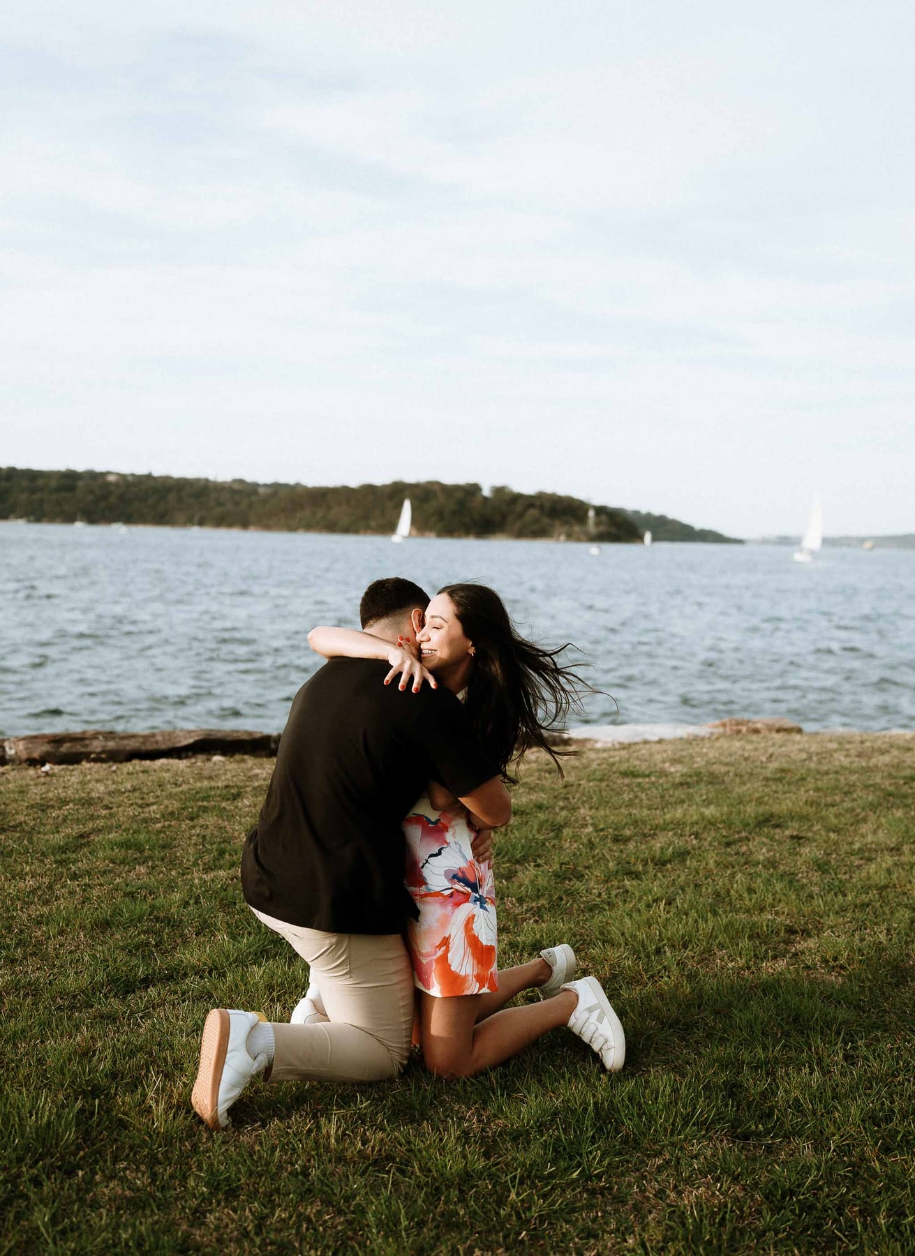 Youhan and Sydney’s Private Proposal at Clark Island | Sydney Harbour Engagement Photography