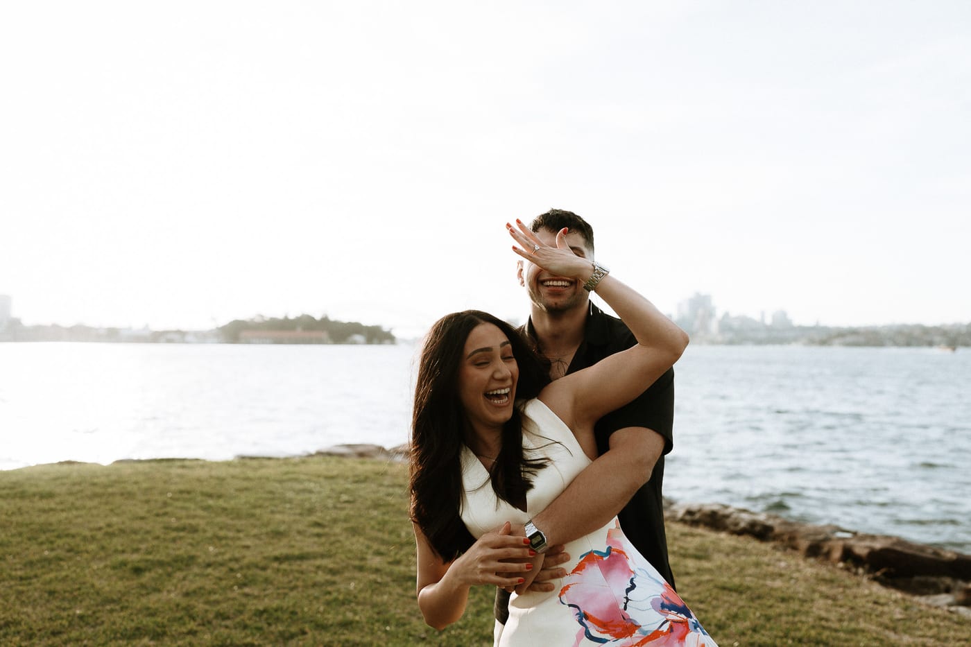 Youhan and Sydney’s Private Proposal at Clark Island | Sydney Harbour Engagement Photography