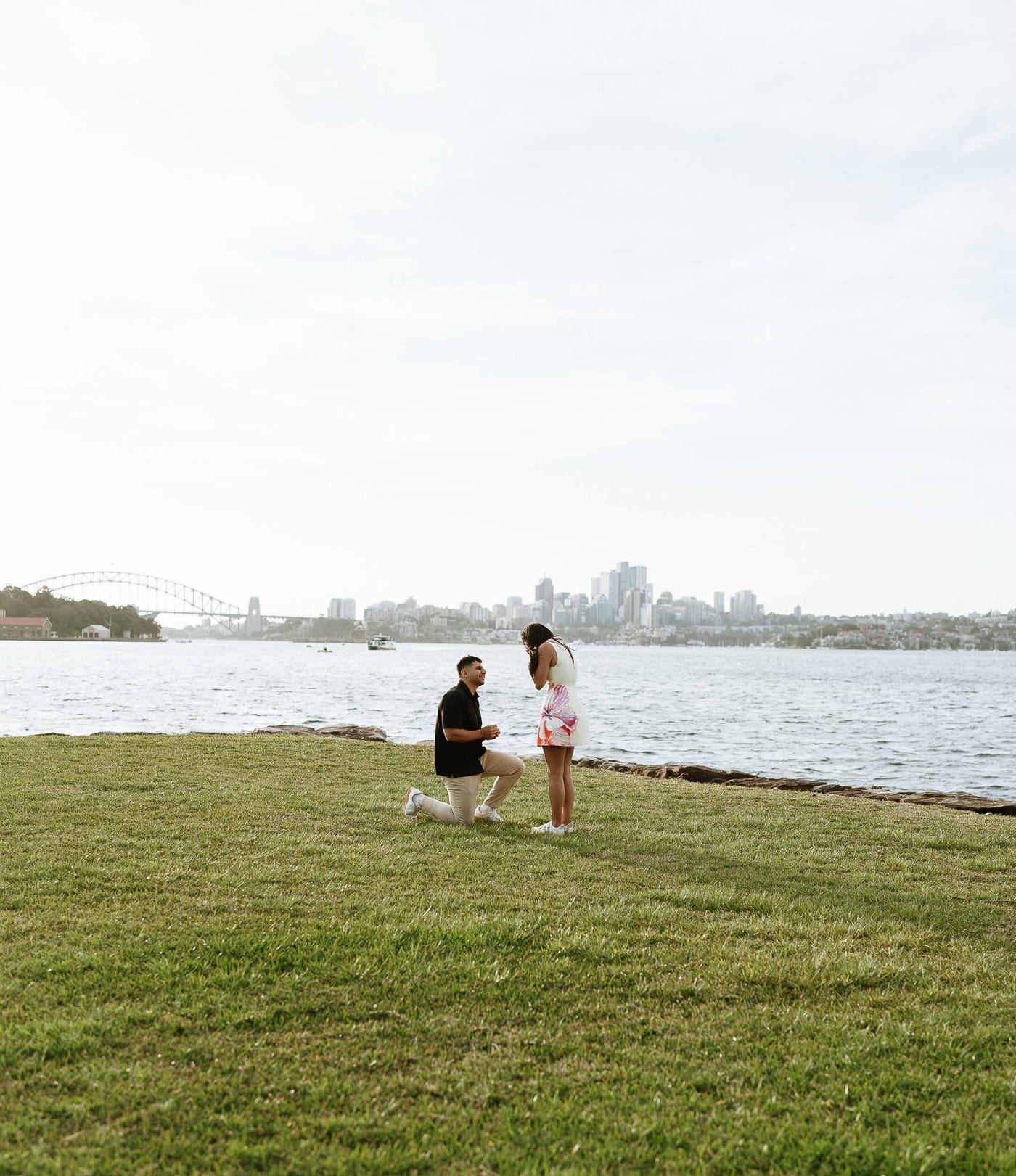 Youhan and Sydney’s Private Proposal at Clark Island | Sydney Harbour Engagement Photography