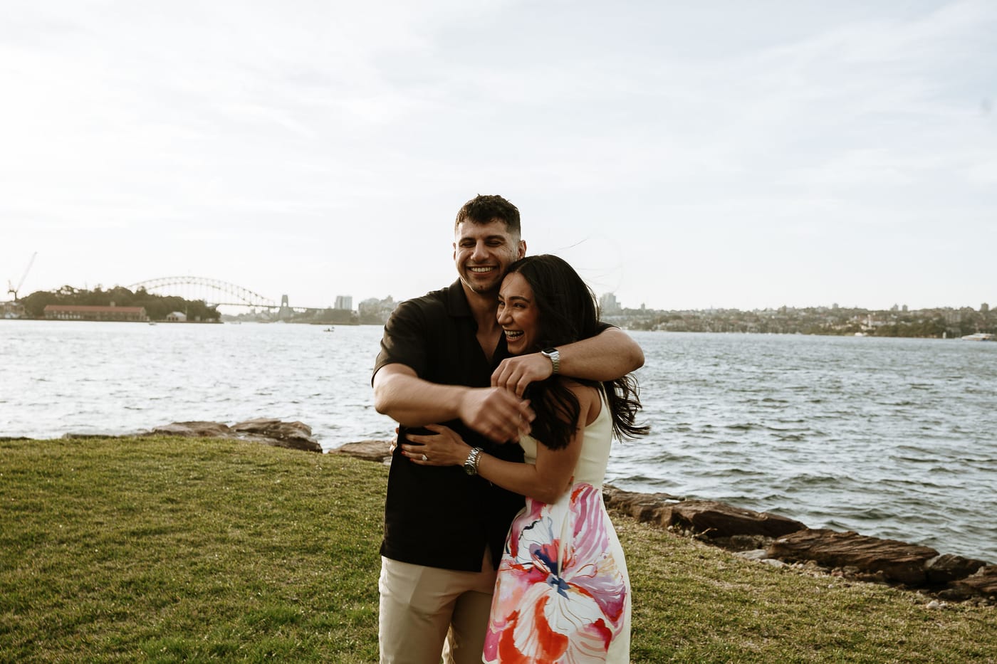Youhan and Sydney’s Private Proposal at Clark Island | Sydney Harbour Engagement Photography