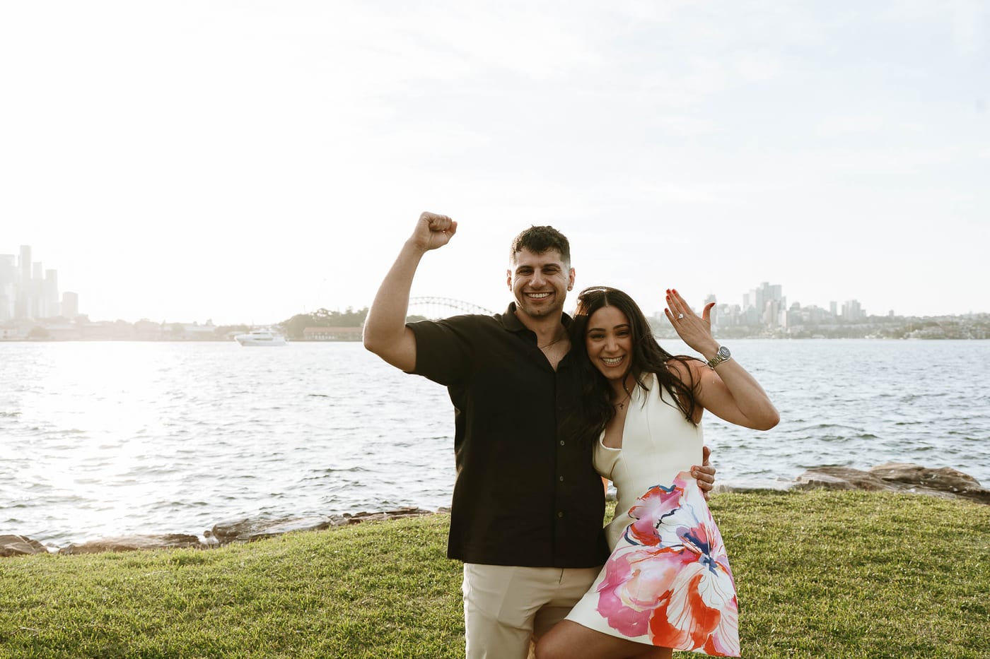 Youhan and Sydney’s Private Proposal at Clark Island | Sydney Harbour Engagement Photography