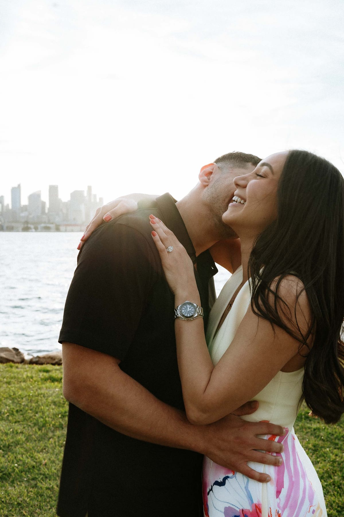 Youhan and Sydney’s Private Proposal at Clark Island | Sydney Harbour Engagement Photography
