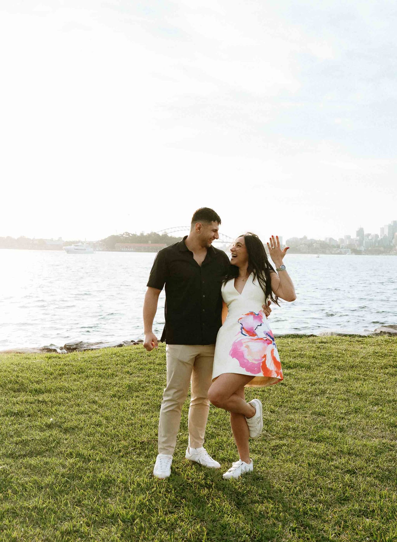 Youhan and Sydney’s Private Proposal at Clark Island | Sydney Harbour Engagement Photography