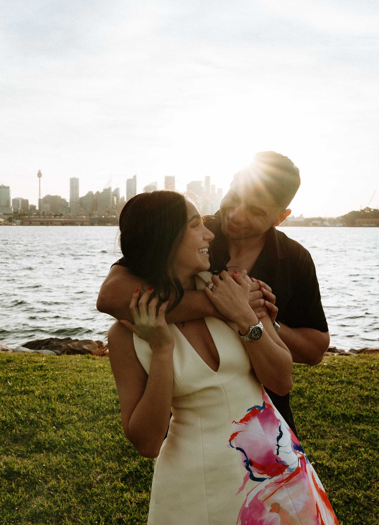 Youhan and Sydney’s Private Proposal at Clark Island | Sydney Harbour Engagement Photography