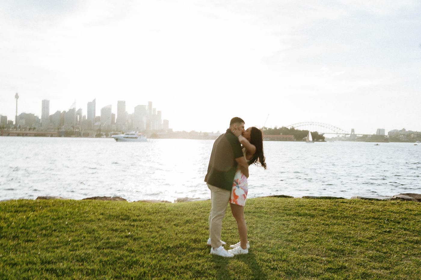 Youhan and Sydney’s Private Proposal at Clark Island | Sydney Harbour Engagement Photography