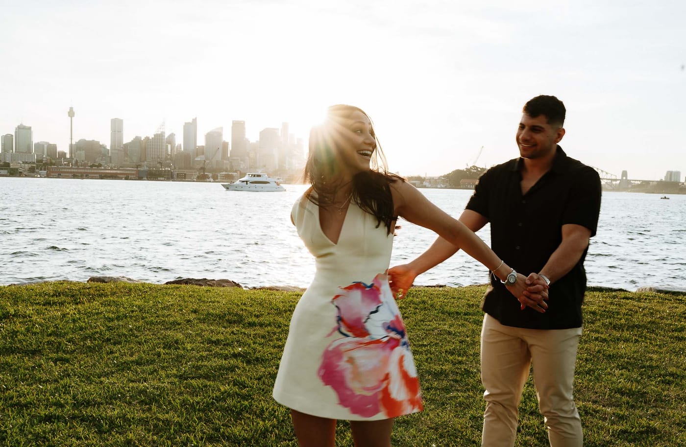 Youhan and Sydney’s Private Proposal at Clark Island | Sydney Harbour Engagement Photography