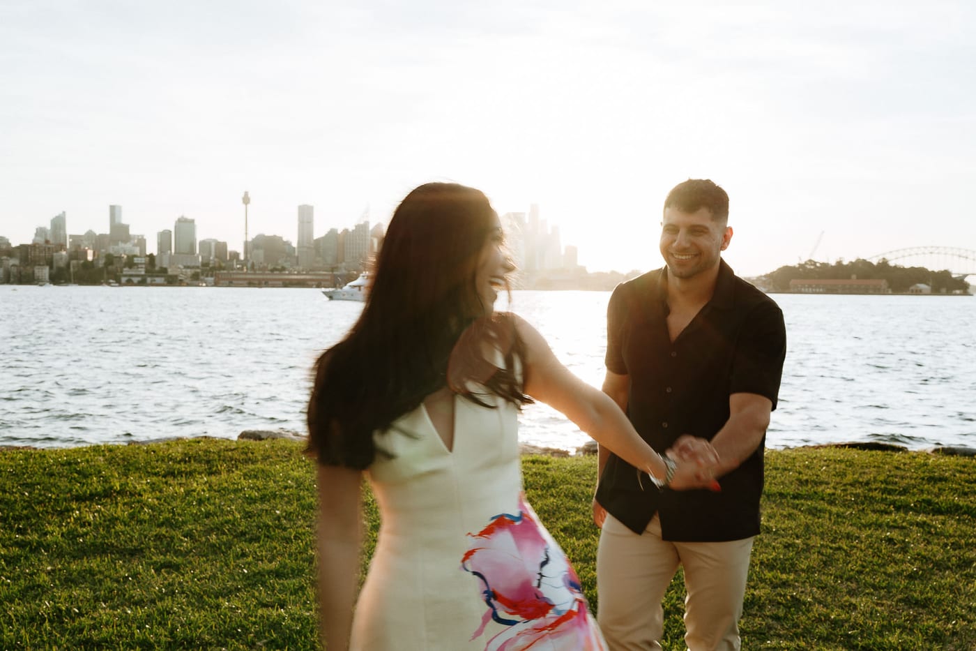 Youhan and Sydney’s Private Proposal at Clark Island | Sydney Harbour Engagement Photography