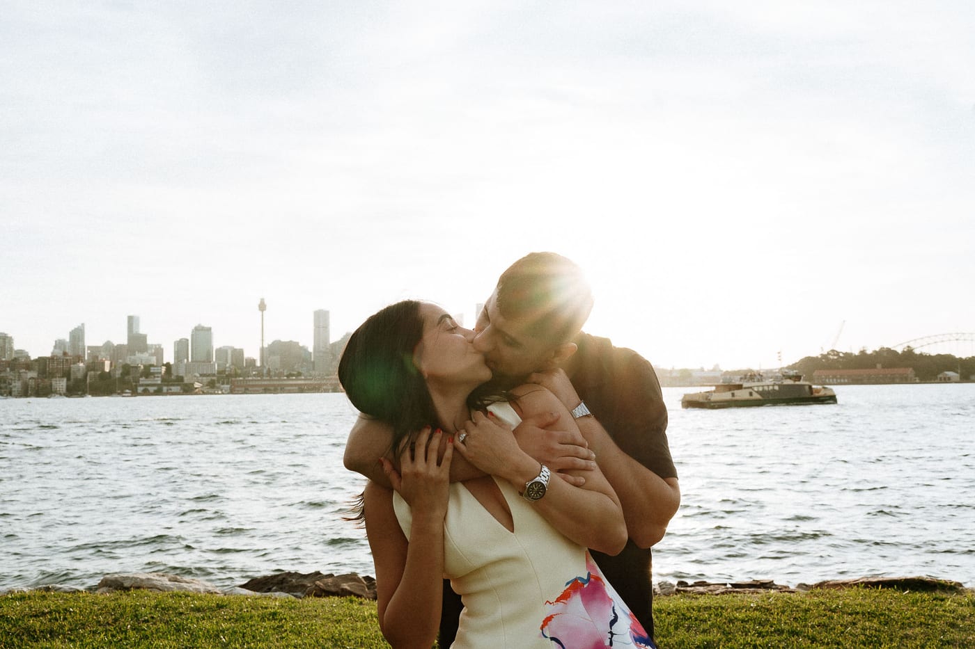 Youhan and Sydney’s Private Proposal at Clark Island | Sydney Harbour Engagement Photography