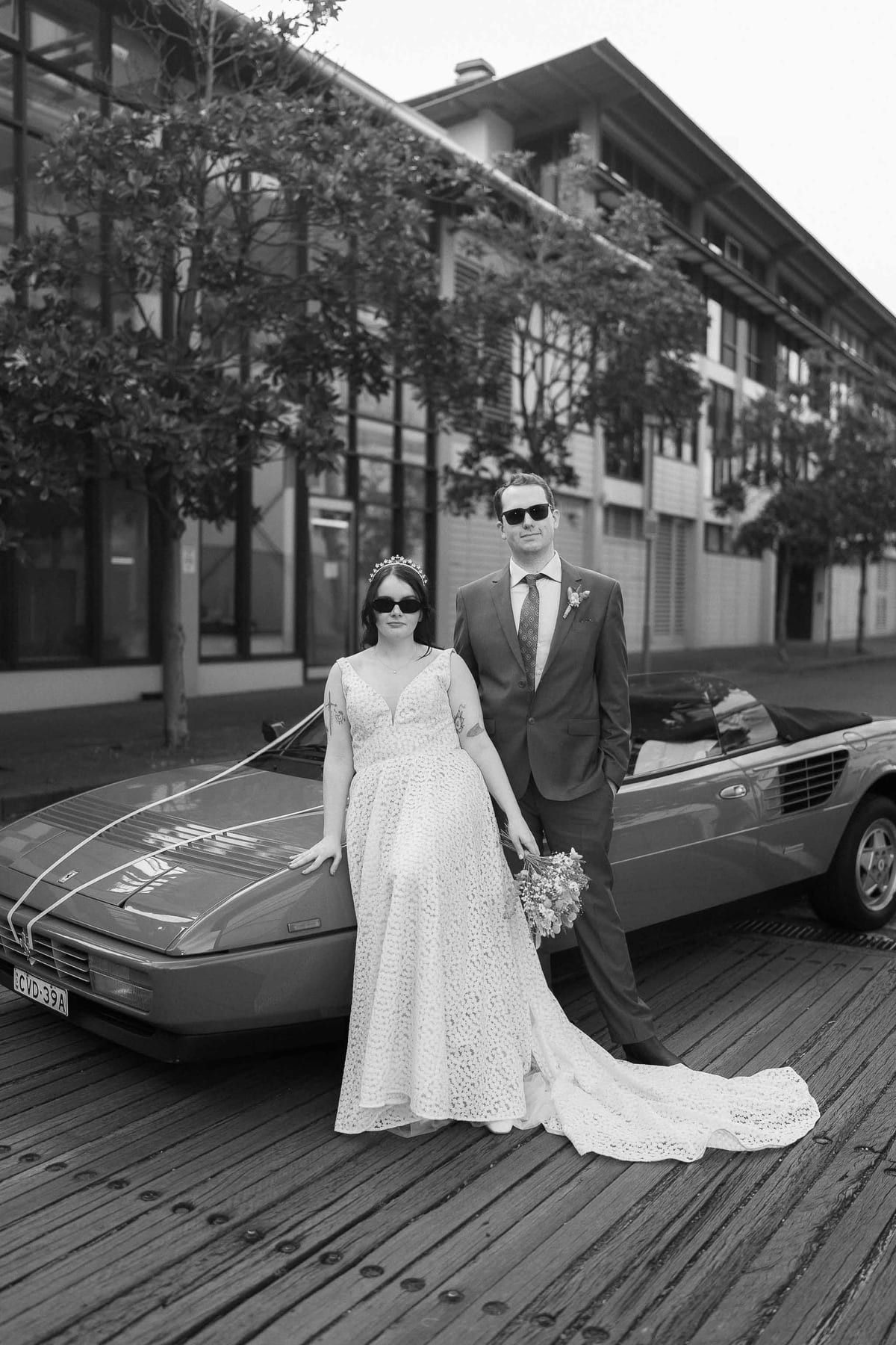 Hayden and Emma's Sydney Wedding Featuring Vintage Cars and Reception at Tanuki Restaurant