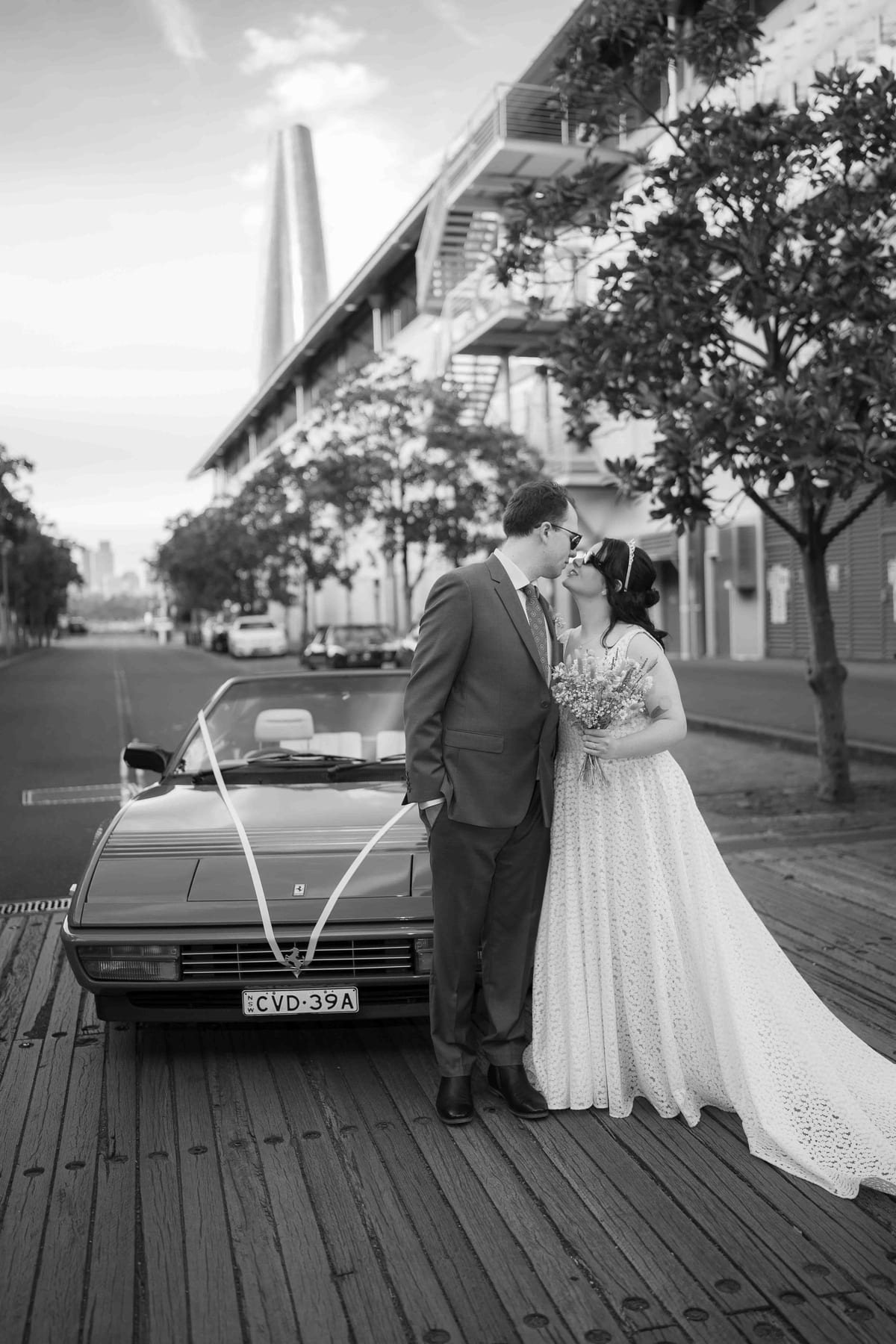 Hayden and Emma's Sydney Wedding Featuring Vintage Cars and Reception at Tanuki Restaurant