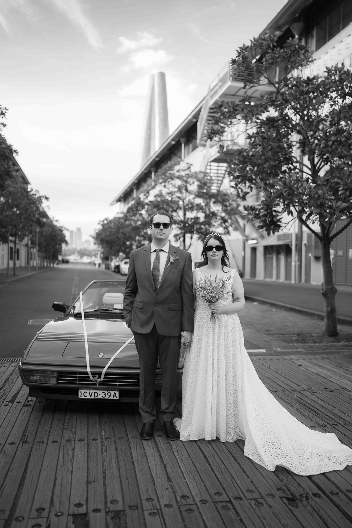 Hayden and Emma's Sydney Wedding Featuring Vintage Cars and Reception at Tanuki Restaurant
