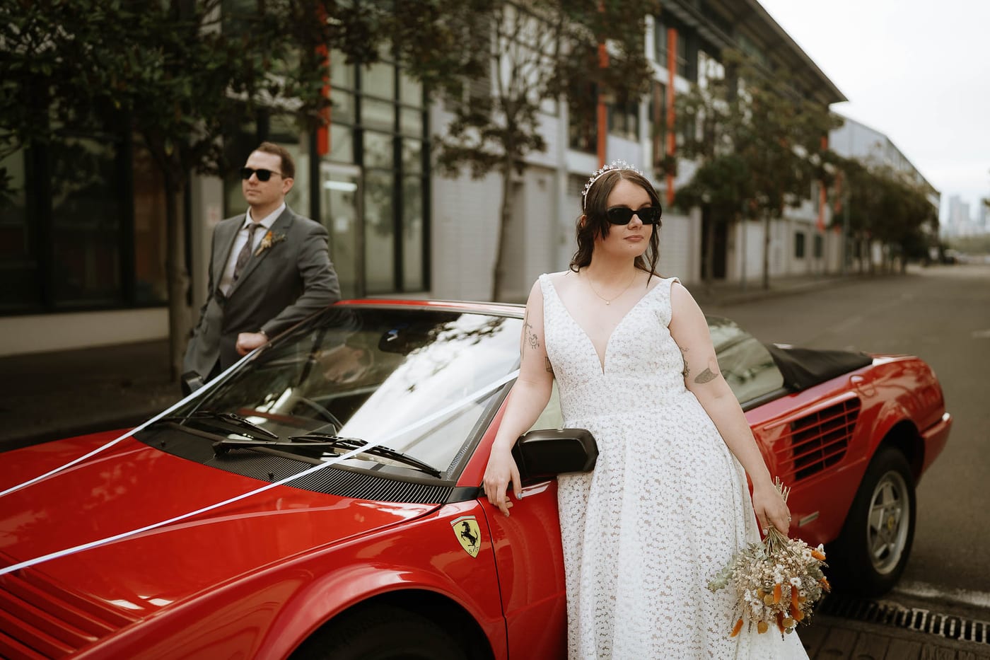 Hayden and Emma's Sydney Wedding Featuring Vintage Cars and Reception at Tanuki Restaurant