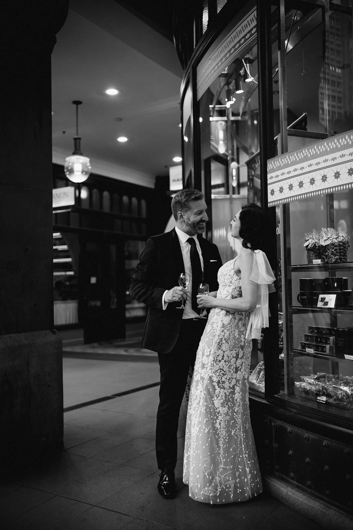 Lucy and Elliott's Elegant City Wedding at Reign at the QVB Sydney