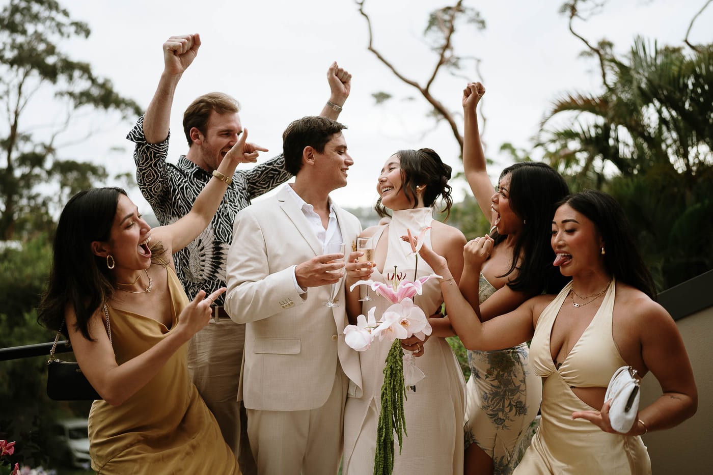 Joel and Maudy's Intimate Garden Wedding in North Sydney