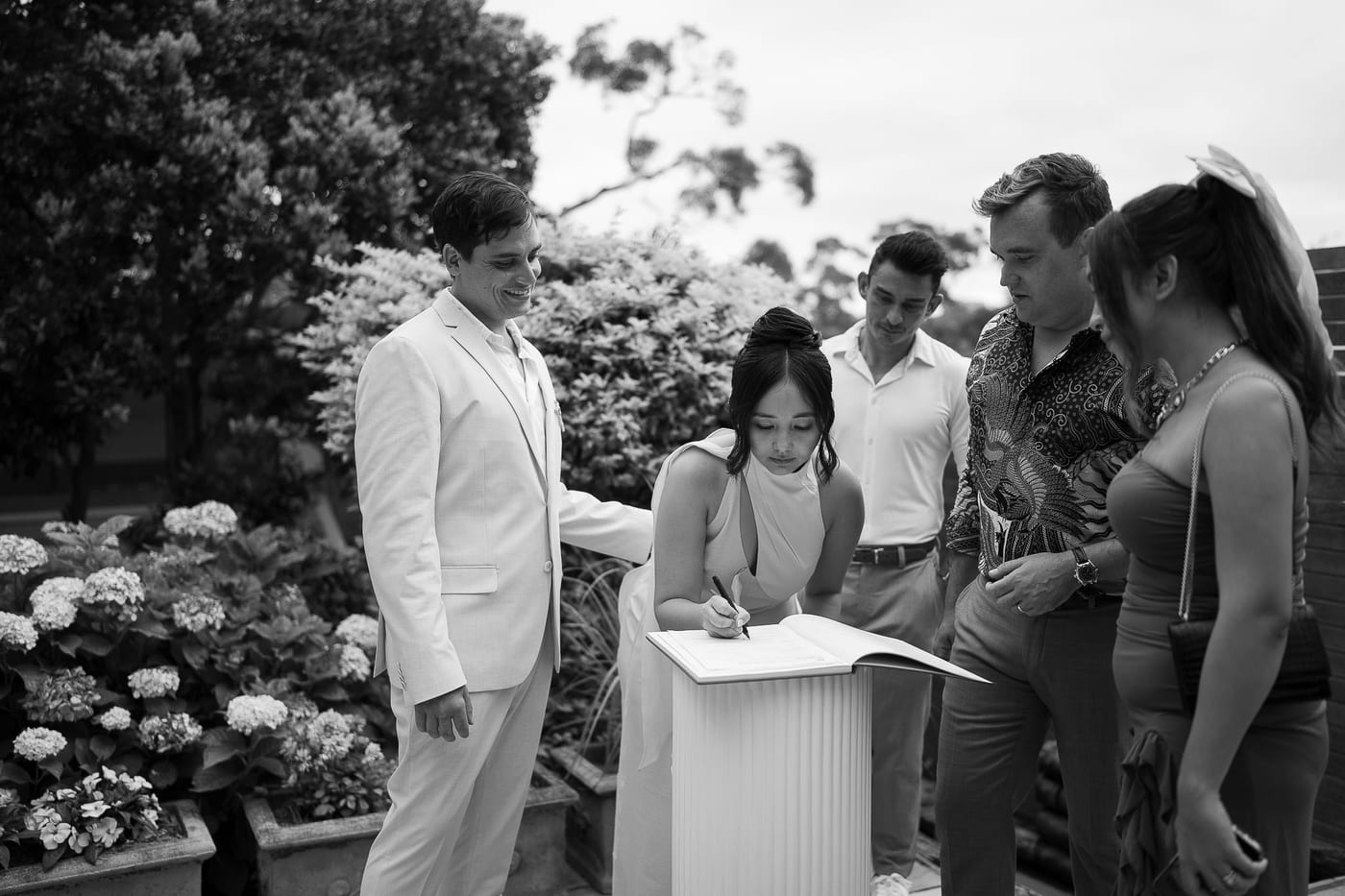 Joel and Maudy's Intimate Garden Wedding in North Sydney