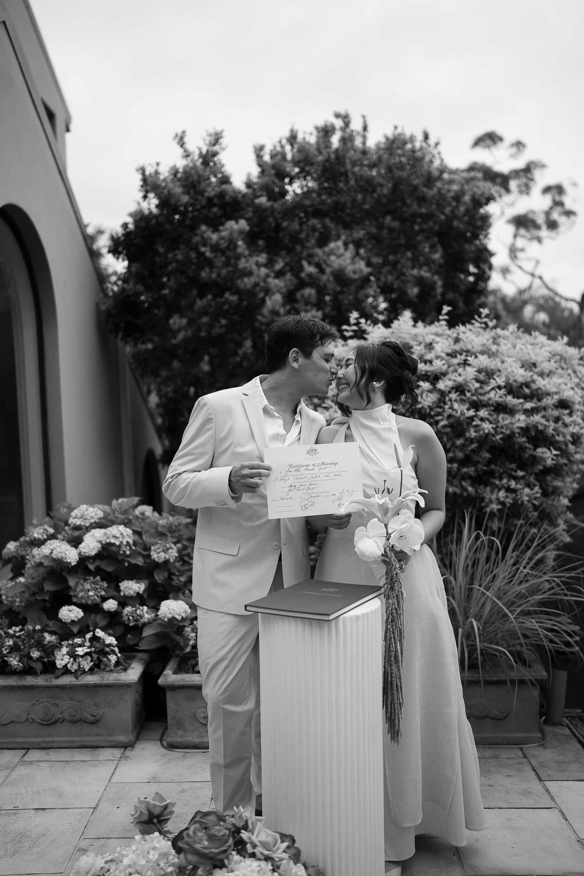 Joel and Maudy's Intimate Garden Wedding in North Sydney