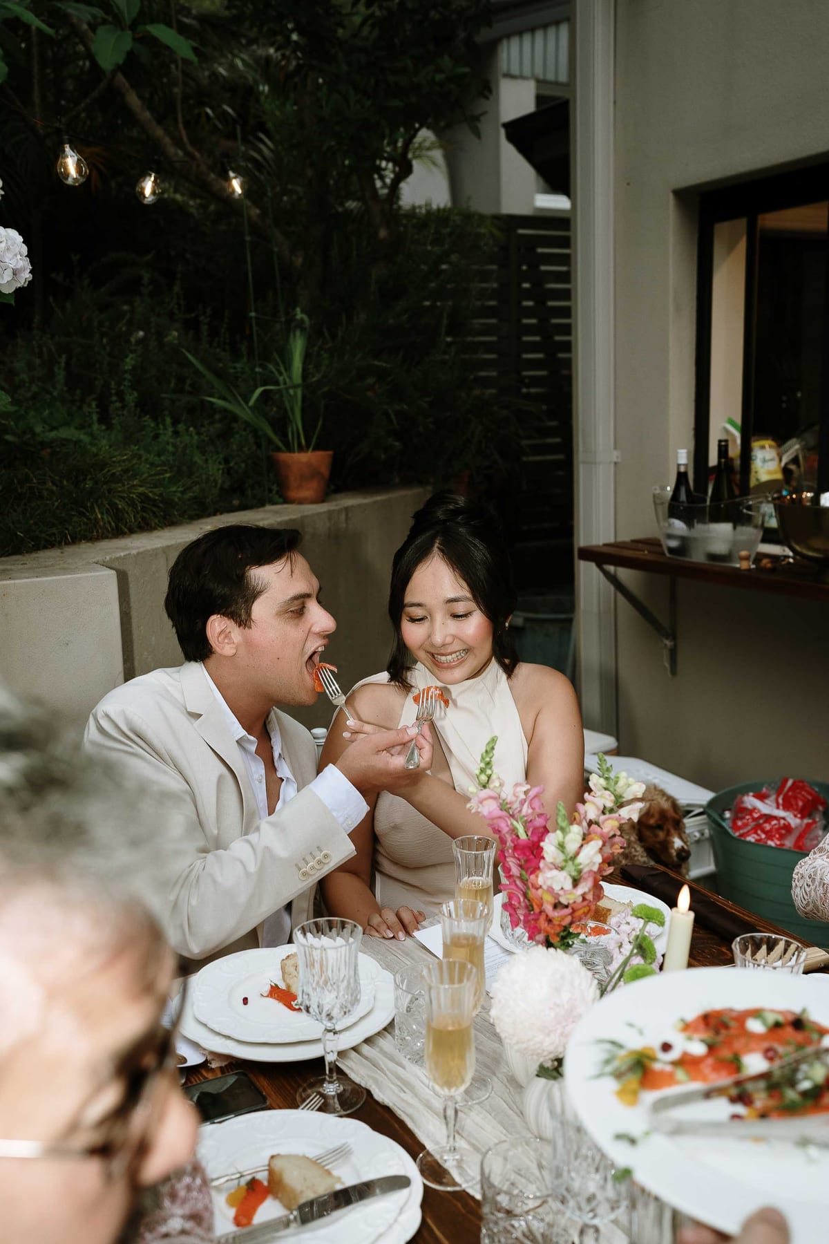 Joel and Maudy's Intimate Garden Wedding in North Sydney
