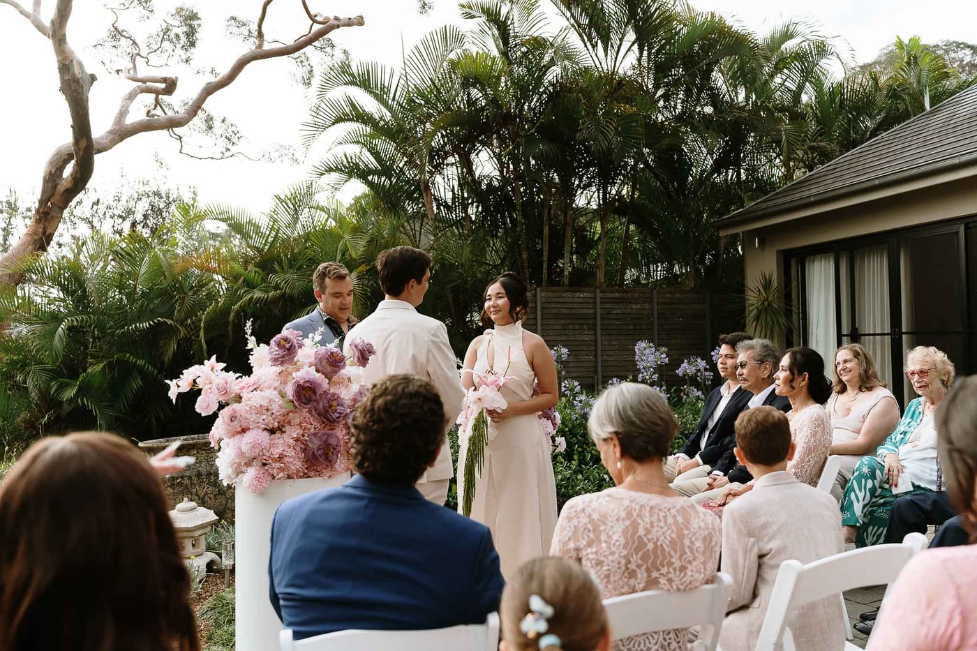 Joel and Maudy's Intimate Garden Wedding in North Sydney