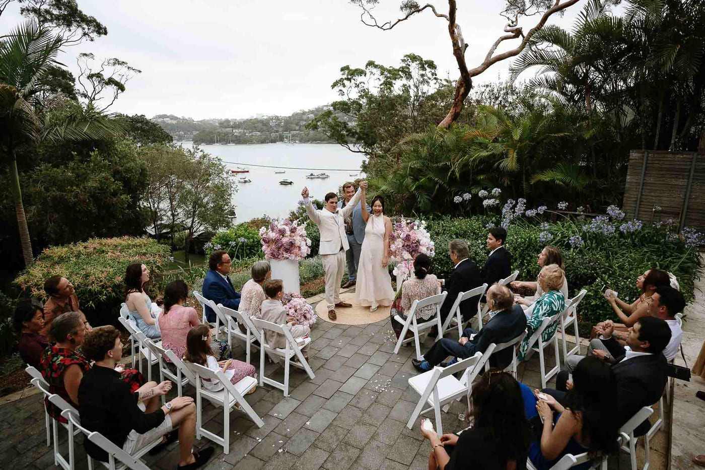 Joel and Maudy's Intimate Garden Wedding in North Sydney