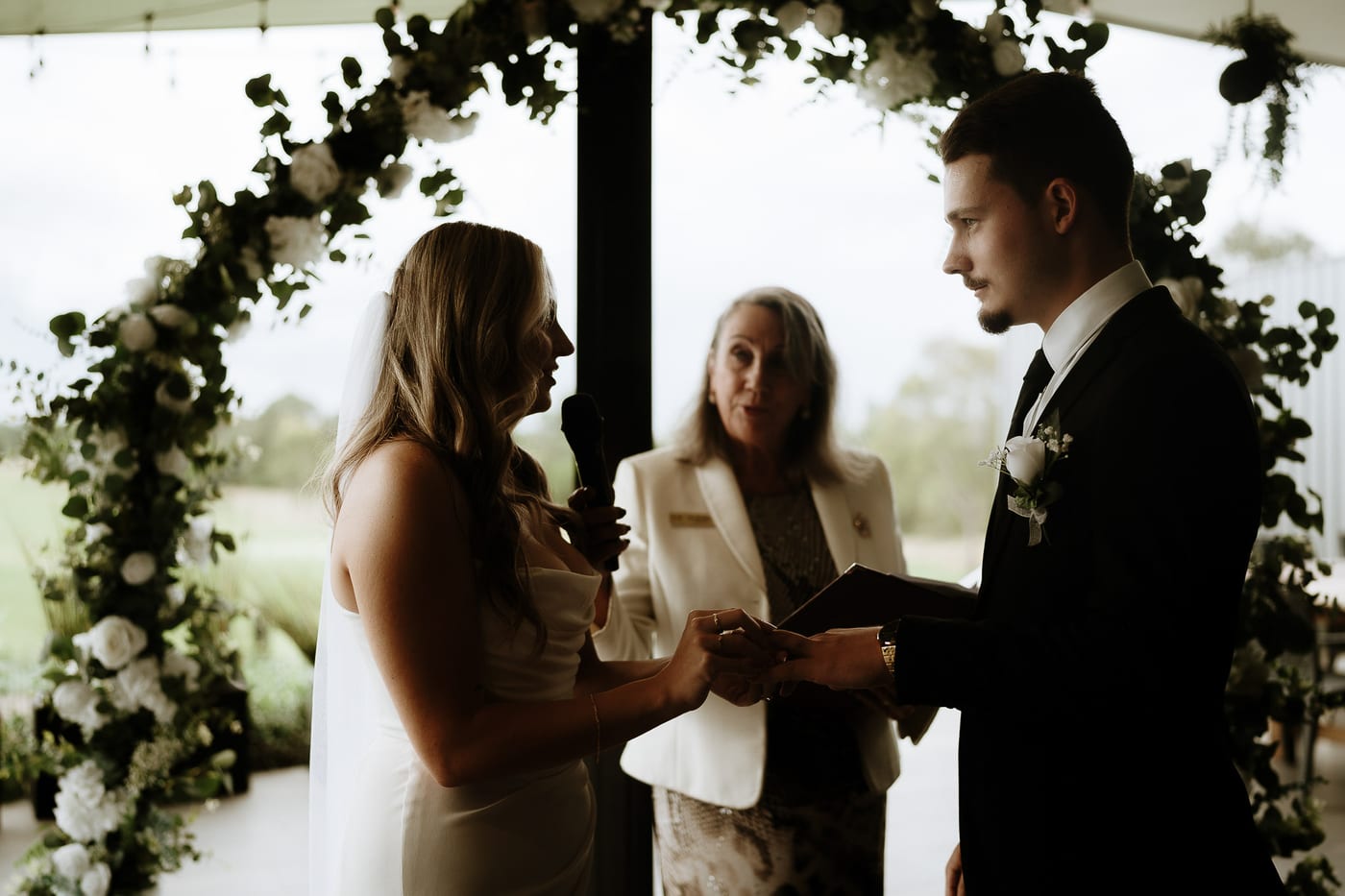 Dylan and Tayoni's Romantic Garden Style Wedding with Cinematic Golf Course Views
