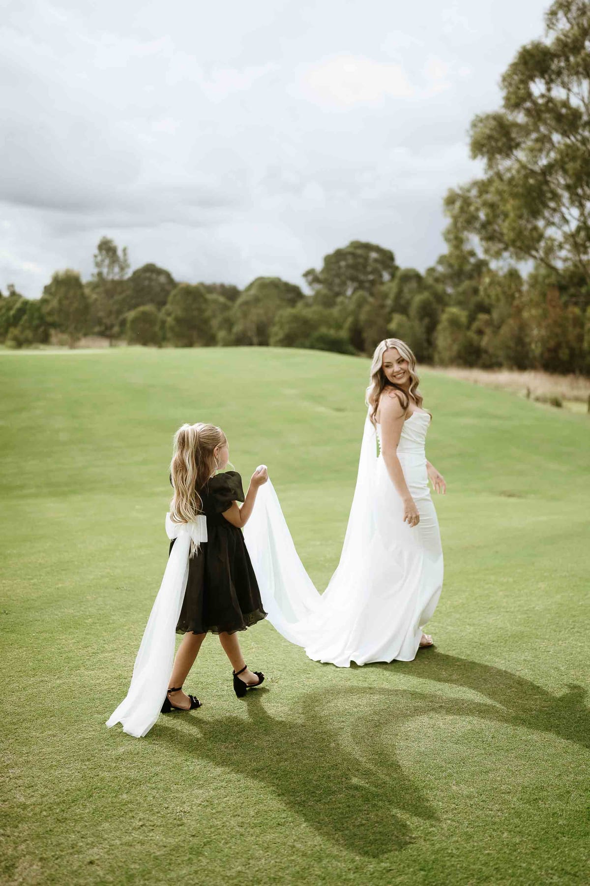 Dylan and Tayoni's Romantic Garden Style Wedding with Cinematic Golf Course Views