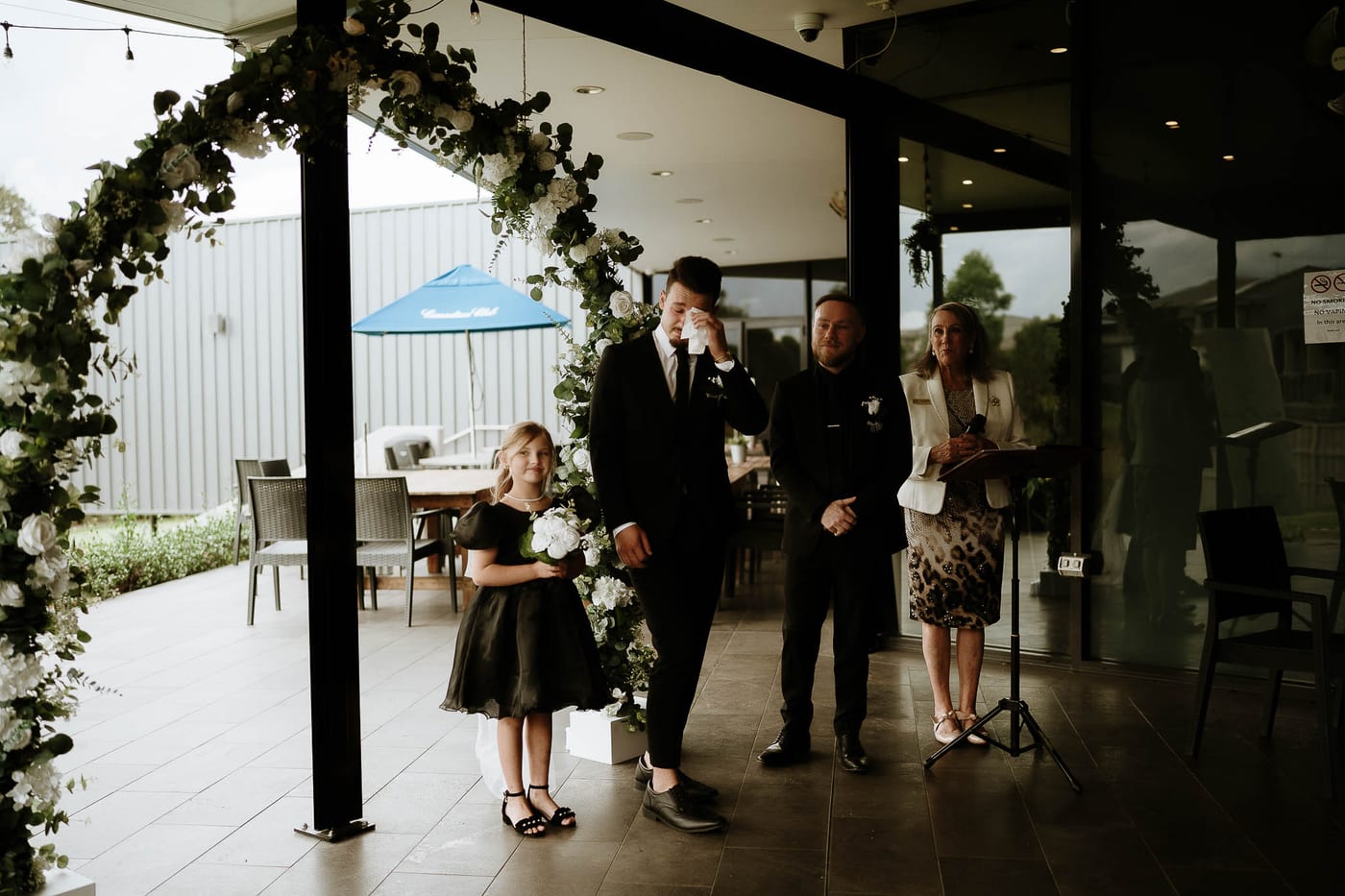 Dylan and Tayoni's Romantic Garden Style Wedding with Cinematic Golf Course Views