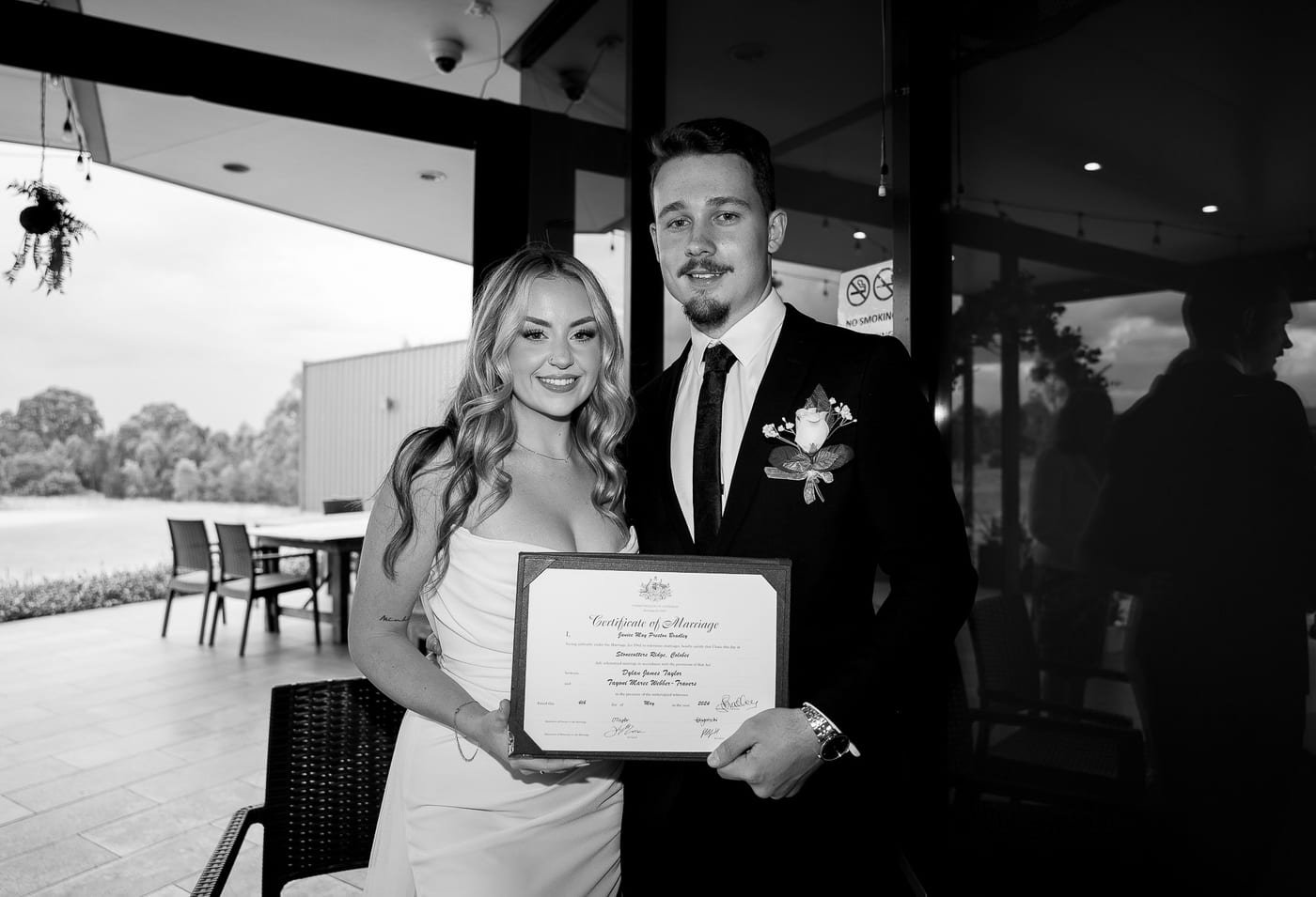 Dylan and Tayoni's Romantic Garden Style Wedding with Cinematic Golf Course Views