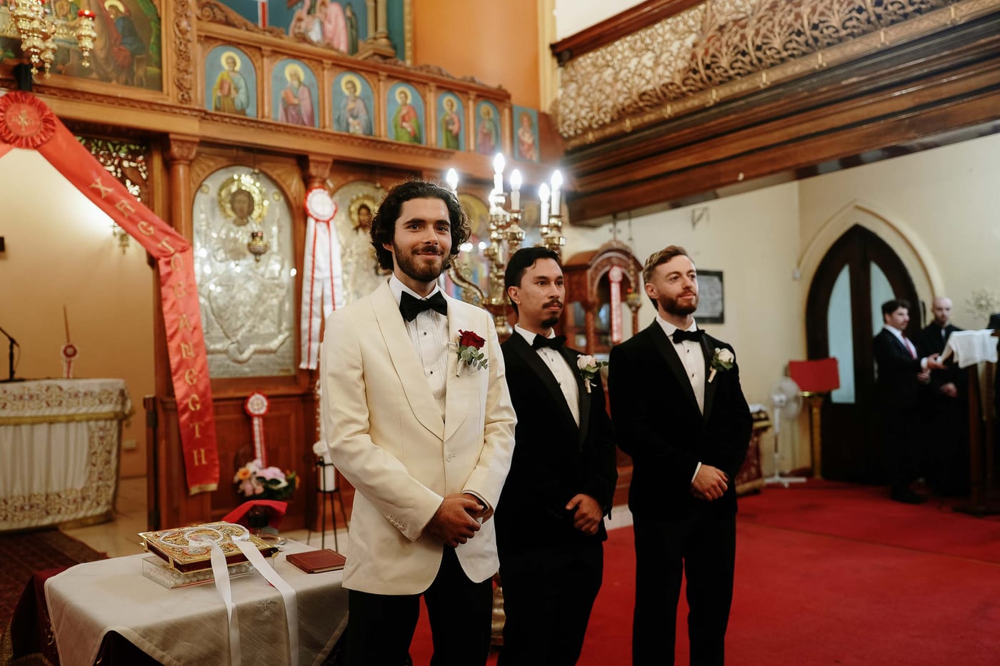 Maria and Harry's Greek Orthodox Wedding from Saint Sophia Church to Royal Botanic Garden Sydney and Queen Victoria Building Reception