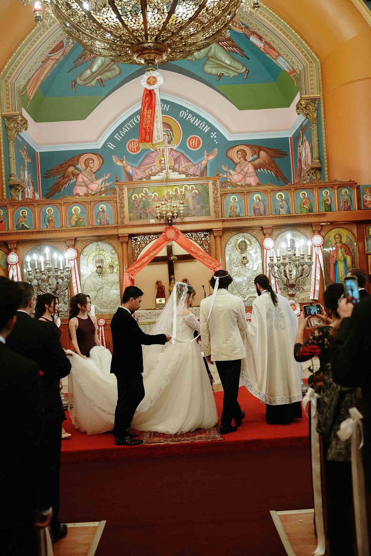 Maria and Harry's Greek Orthodox Wedding from Saint Sophia Church to Royal Botanic Garden Sydney and Queen Victoria Building Reception