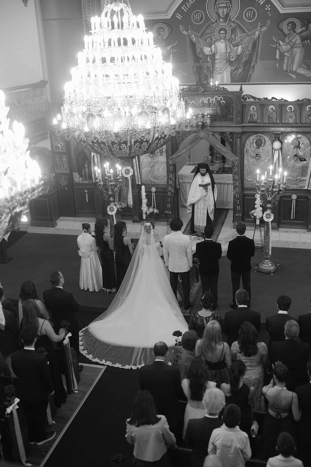 Maria and Harry's Greek Orthodox Wedding from Saint Sophia Church to Royal Botanic Garden Sydney and Queen Victoria Building Reception