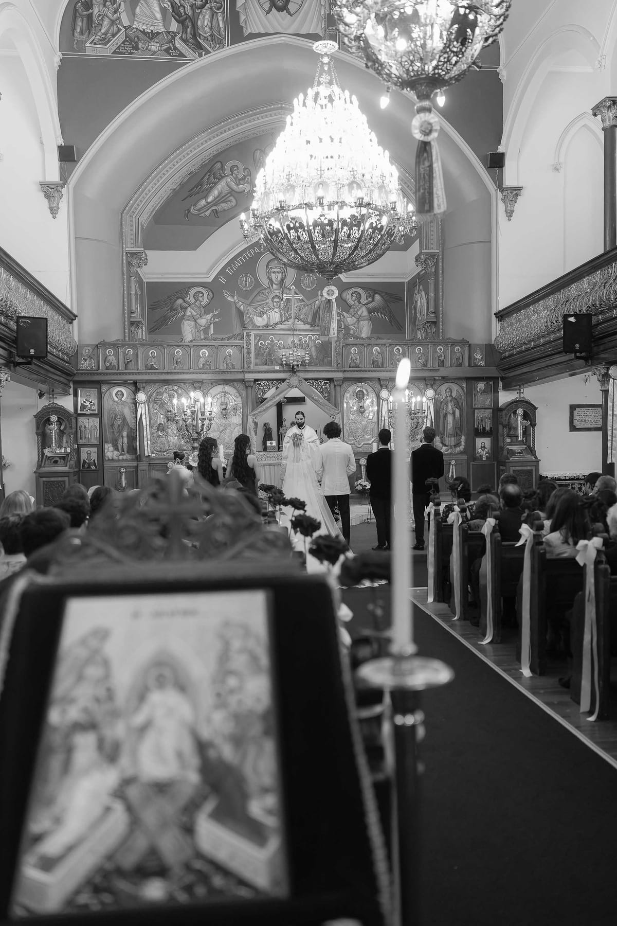 Maria and Harry's Greek Orthodox Wedding from Saint Sophia Church to Royal Botanic Garden Sydney and Queen Victoria Building Reception