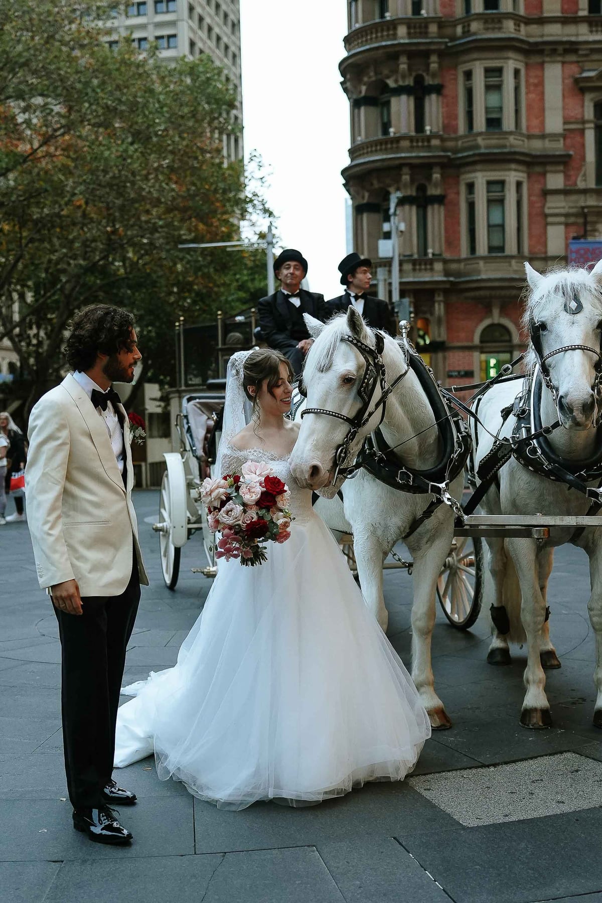 Maria and Harry's Greek Orthodox Wedding from Saint Sophia Church to Royal Botanic Garden Sydney and Queen Victoria Building Reception