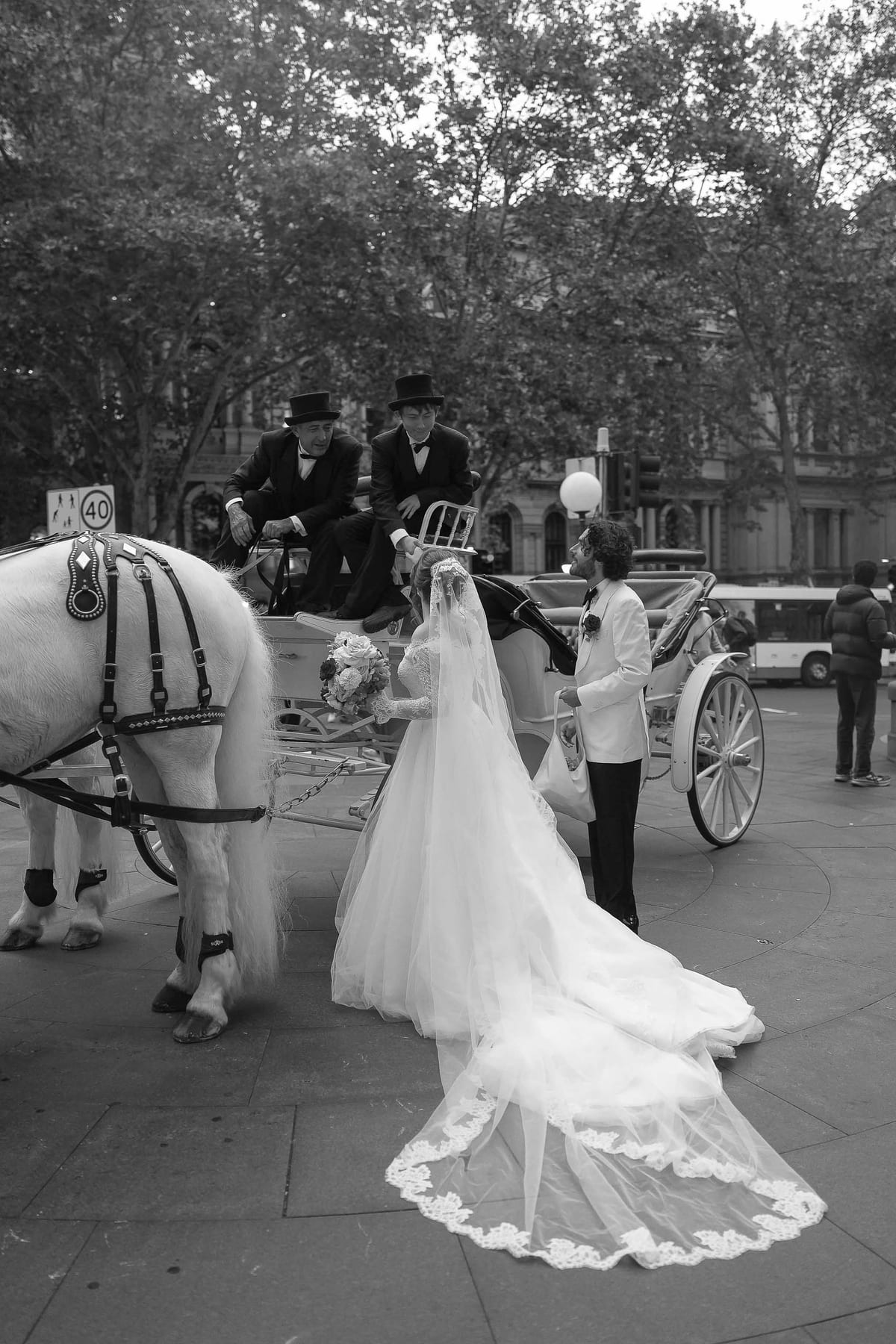 Maria and Harry's Greek Orthodox Wedding from Saint Sophia Church to Royal Botanic Garden Sydney and Queen Victoria Building Reception