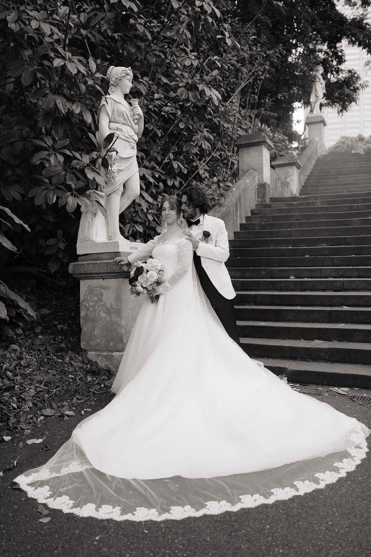 Maria and Harry's Greek Orthodox Wedding from Saint Sophia Church to Royal Botanic Garden Sydney and Queen Victoria Building Reception