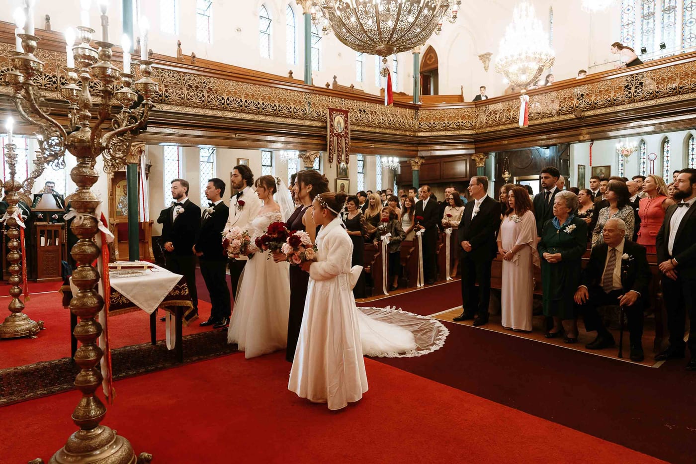 Maria and Harry's Greek Orthodox Wedding from Saint Sophia Church to Royal Botanic Garden Sydney and Queen Victoria Building Reception