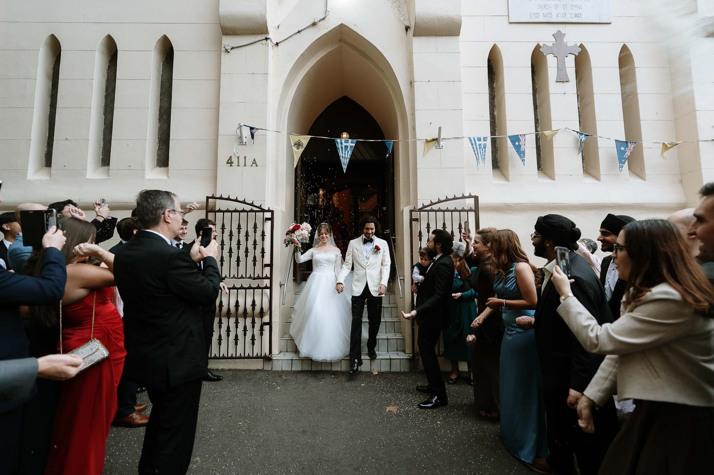 Maria and Harry's Greek Orthodox Wedding from Saint Sophia Church to Royal Botanic Garden Sydney and Queen Victoria Building Reception