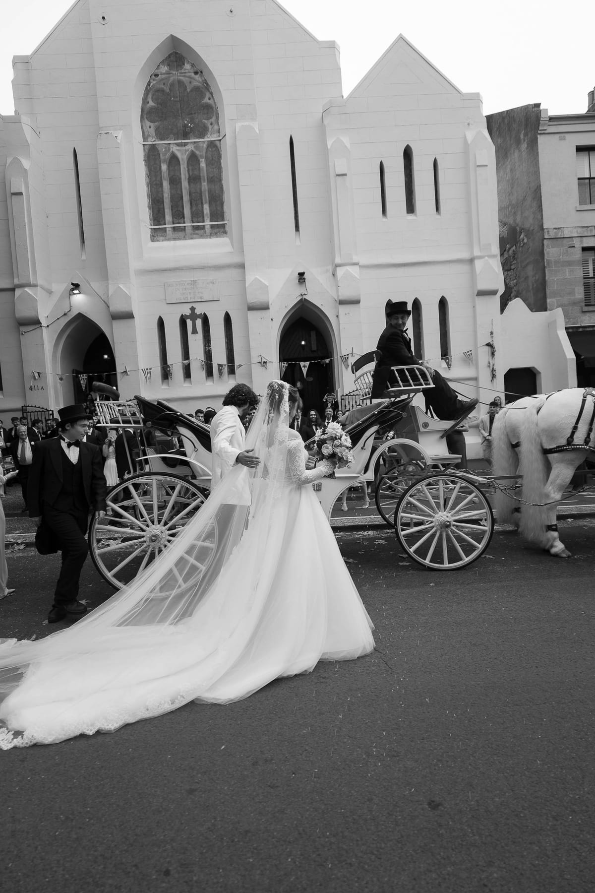 Maria and Harry's Greek Orthodox Wedding from Saint Sophia Church to Royal Botanic Garden Sydney and Queen Victoria Building Reception