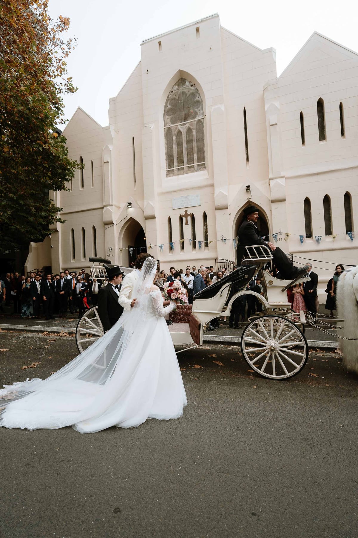 Maria and Harry's Greek Orthodox Wedding from Saint Sophia Church to Royal Botanic Garden Sydney and Queen Victoria Building Reception