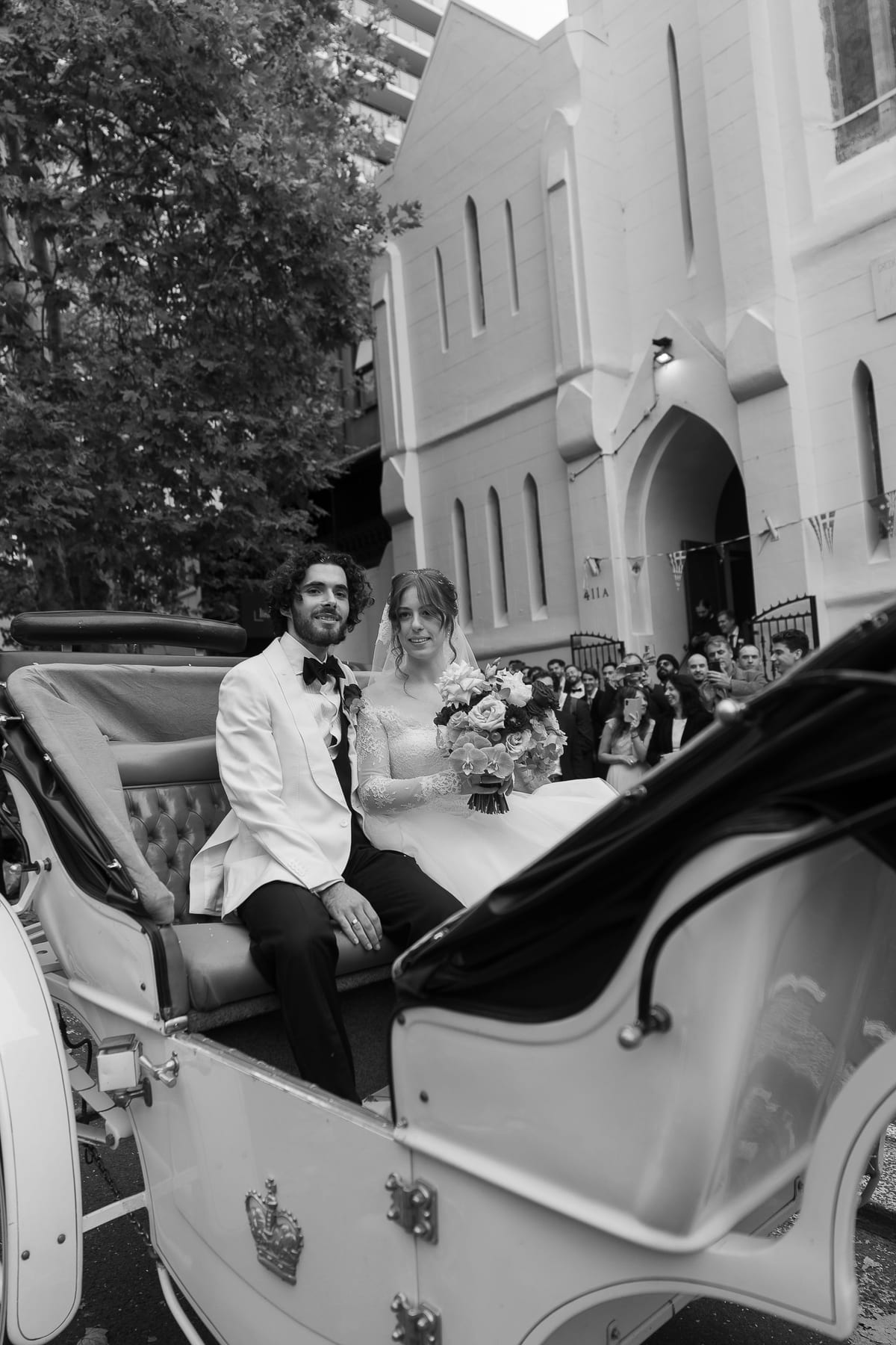 Maria and Harry's Greek Orthodox Wedding from Saint Sophia Church to Royal Botanic Garden Sydney and Queen Victoria Building Reception