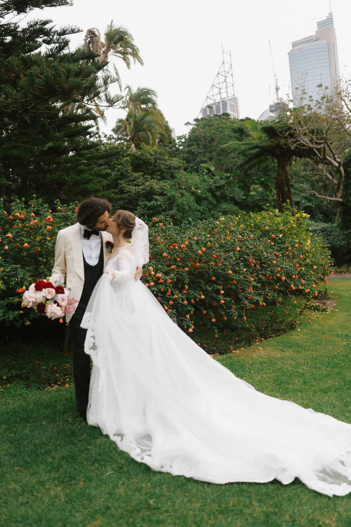 Maria and Harry's Greek Orthodox Wedding from Saint Sophia Church to Royal Botanic Garden Sydney and Queen Victoria Building Reception