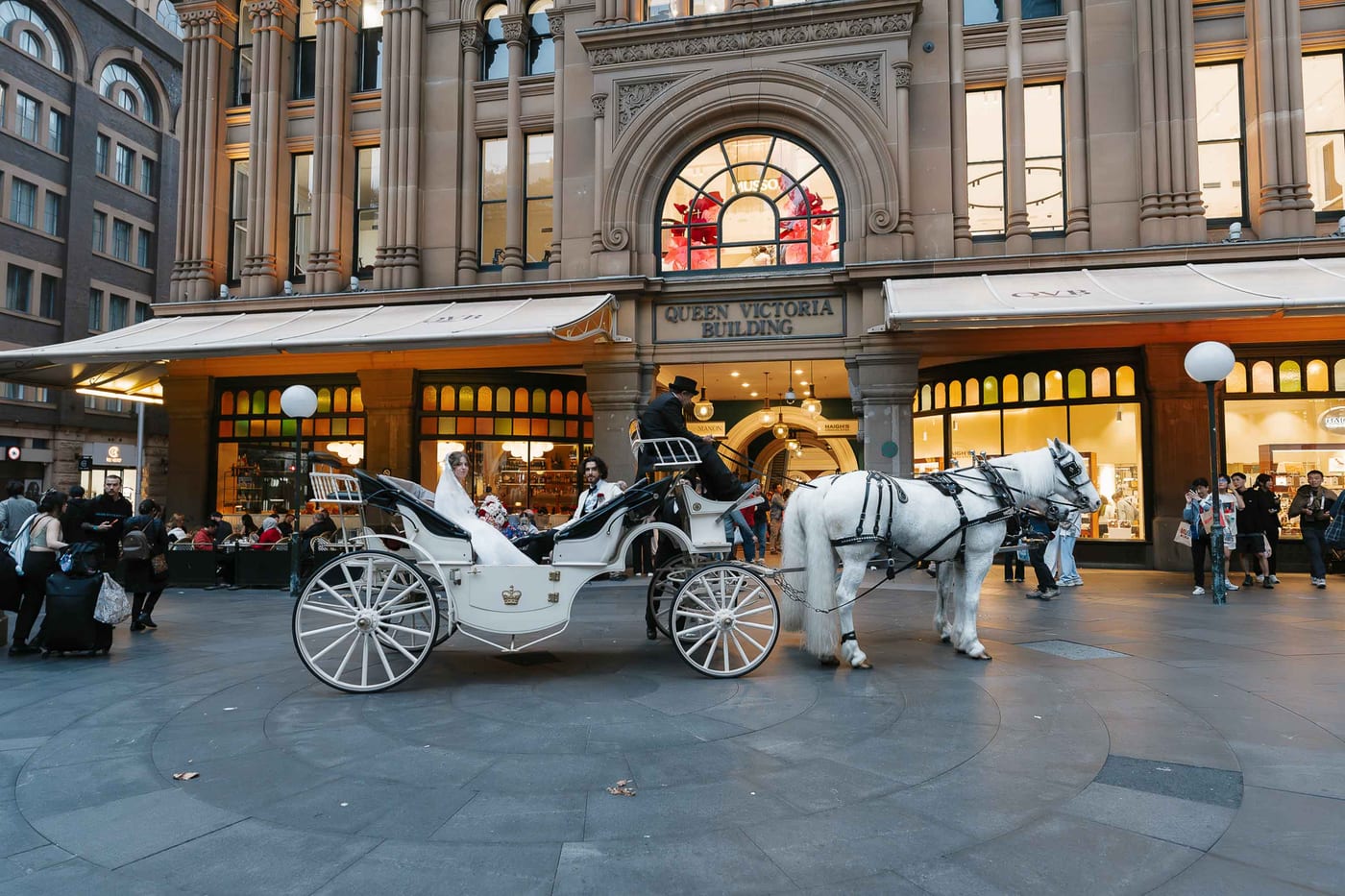 Maria and Harry's Greek Orthodox Wedding from Saint Sophia Church to Royal Botanic Garden Sydney and Queen Victoria Building Reception