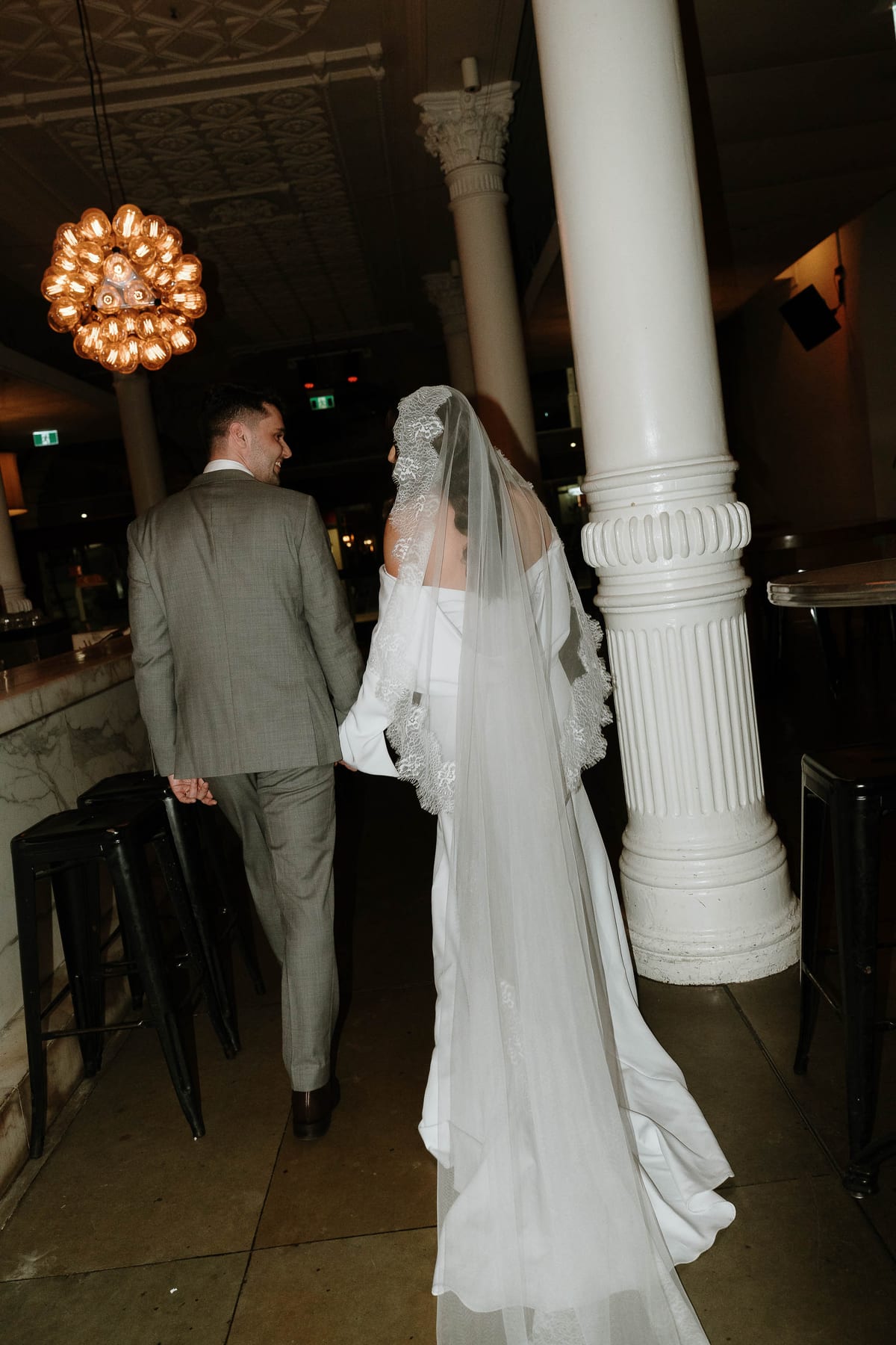 Tom and Naomi's Intimate Merivale Wedding at The Establishment Bar and Ivy Room Sydney