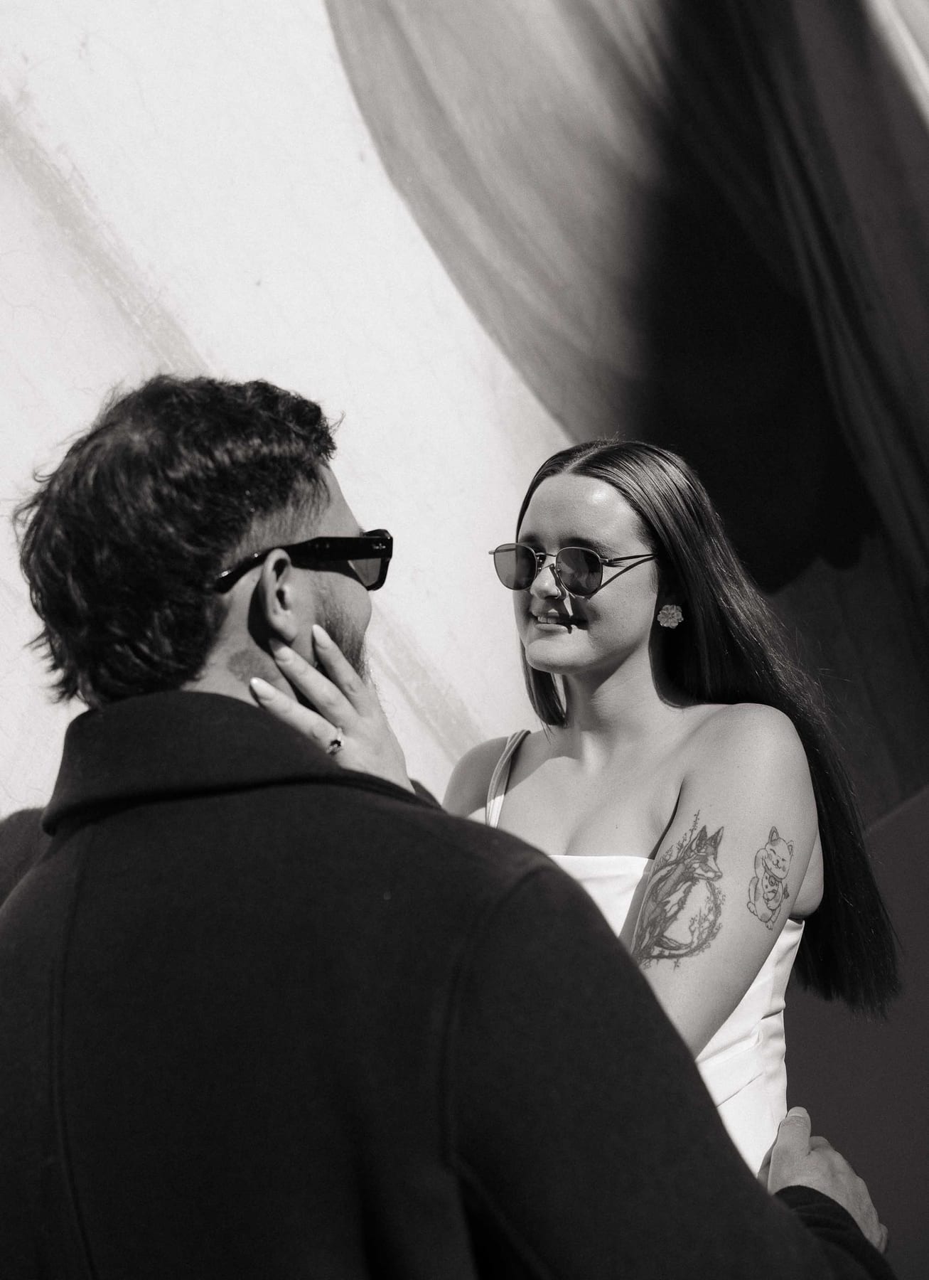 Kaylee and Zach's Pre Wedding Session Across Sydney City from Bambini Restaurant to St Marys Cathedral and Hyde Park
