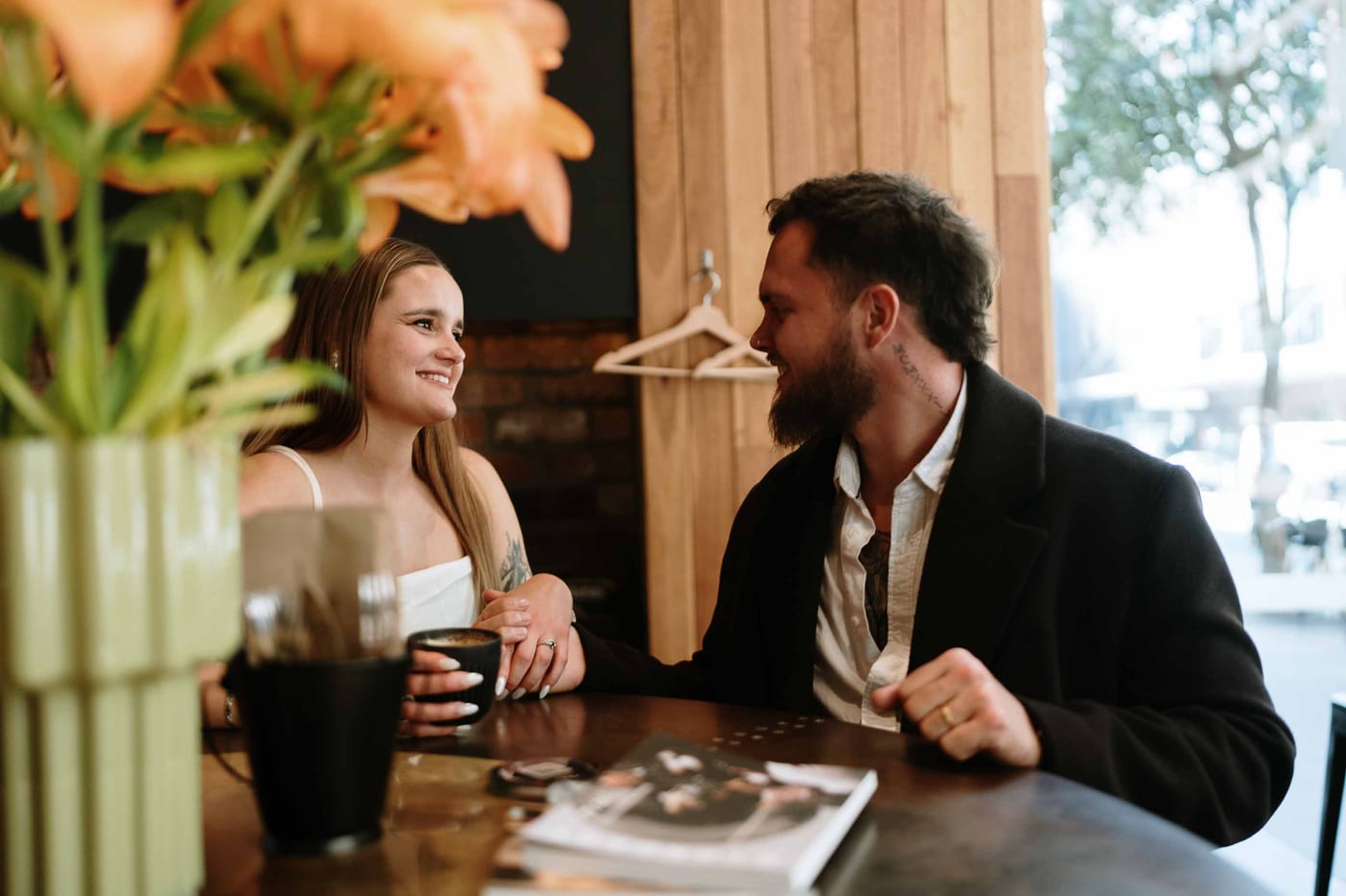 Kaylee and Zach's Pre Wedding Session Across Sydney City from Bambini Restaurant to St Marys Cathedral and Hyde Park