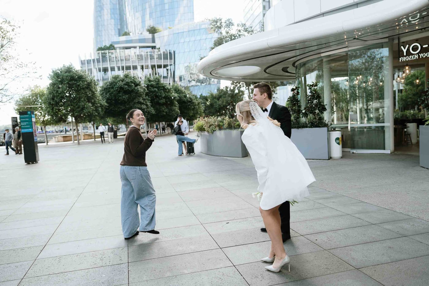 Harvey and Reagan's Sydney CBD Elopement from Barangaroo to Martin Place