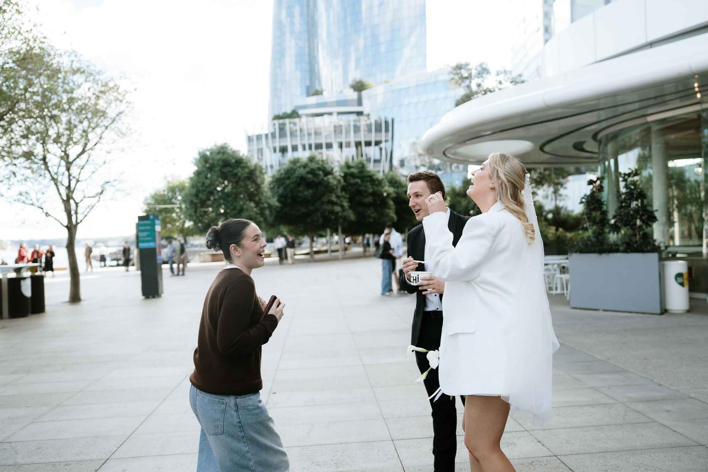 Harvey and Reagan's Sydney CBD Elopement from Barangaroo to Martin Place