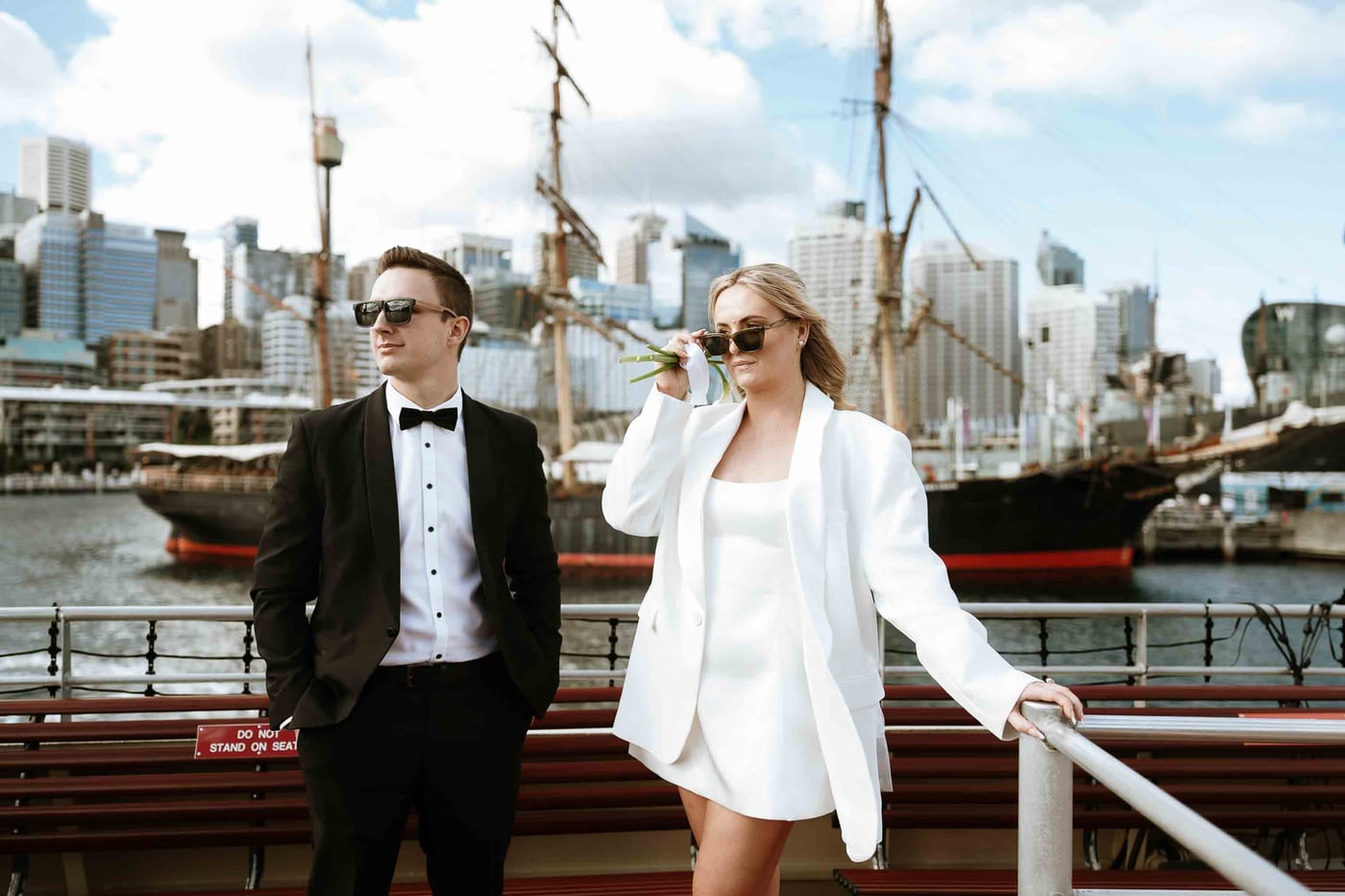 Harvey and Reagan's Sydney CBD Elopement from Barangaroo to Martin Place