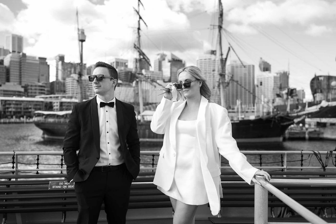 Harvey and Reagan's Sydney CBD Elopement from Barangaroo to Martin Place